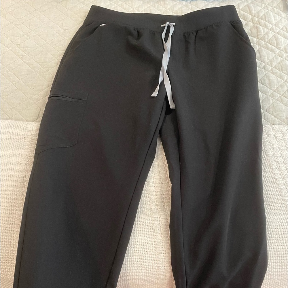 Figs Black Technical Jogger Pants